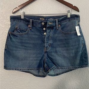 NWT Old Navy High Rise Button Up Slouchy Straight Shorts